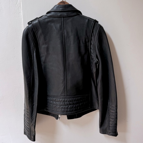 Scotch & Soda Women’s Leather Jacket P/XS - Picture 4 of 4